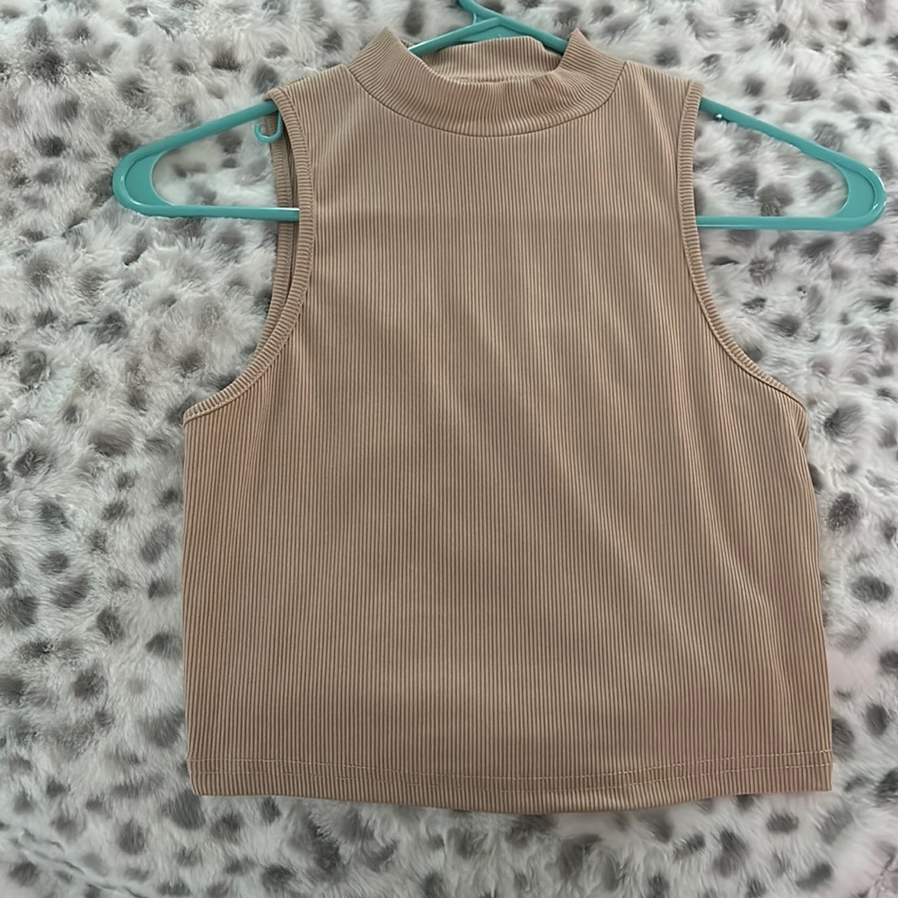 Tan crop top
